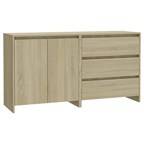 Qnhdfrt Sideboard Möbel Set Sonoma-Eiche Holzwerkstoff 70x41x75 cm mit Türen und Schubladen Dekorativ Praktisch für Wohnzimmer Küche Flur Qnhdfrt Sideboard Möbel Set Sonoma-Eiche Holzwerkstoff 70x41x75 cm mit Türen und Schubladen Dekorativ Praktisch für Wohnzimmer Küche Flur von Qnhdfrt