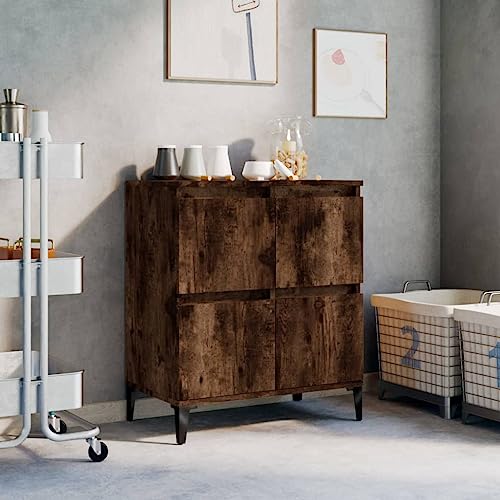 Qnhdfrt Sideboard Räuchereiche 60x35x70 cm Holzwerkstoff Klassisches Design mit Stauraum für Wohnzimmer Flur oder Esszimmer Qnhdfrt Sideboard Räuchereiche 60x35x70 cm Holzwerkstoff Klassisches Design mit Stauraum für Wohnzimmer Flur oder Esszimmer von Qnhdfrt