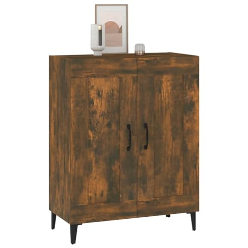 Qnhdfrt Sideboard Räuchereiche 69,5x34x90 cm Holzwerkstoff mit Stauraum für Wohnzimmer Flur Küche Klassisches Design Qnhdfrt Sideboard Räuchereiche 69,5x34x90 cm Holzwerkstoff mit Stauraum für Wohnzimmer Flur Küche Klassisches Design von Qnhdfrt