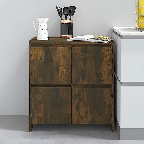 Qnhdfrt Sideboard Schrank 4 Türen Minimalistisches Design Räuchereiche 70x41x75 cm Holzwerkstoff Großer Stauraum Für Wohnzimmer Küche Flur Qnhdfrt Sideboard Schrank 4 Türen Minimalistisches Design Räuchereiche 70x41x75 cm Holzwerkstoff Großer Stauraum Für Wohnzimmer Küche Flur von Qnhdfrt