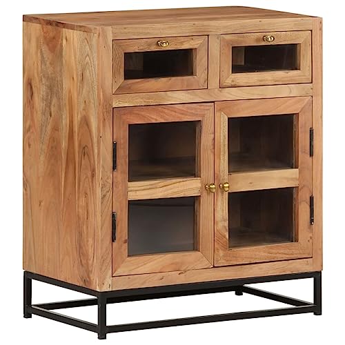 Qnhdfrt Sideboard Schrank 60x35x70 cm Akazie Massivholz Industrial Stil mit Stahlgestell für Wohnzimmer Küche Flur Qnhdfrt Sideboard Schrank 60x35x70 cm Akazie Massivholz Industrial Stil mit Stahlgestell für Wohnzimmer Küche Flur von Qnhdfrt