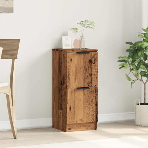 Qnhdfrt Sideboard Schrank Altholz Holzwerkstoff 30x30x70 cm Beistellschrank mit Stauraum für Wohnzimmer Schlafzimmer Flur Qnhdfrt Sideboard Schrank Altholz Holzwerkstoff 30x30x70 cm Beistellschrank mit Stauraum für Wohnzimmer Schlafzimmer Flur von Qnhdfrt