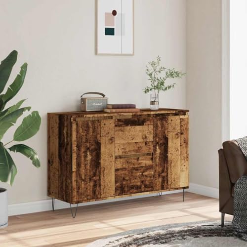 Qnhdfrt Sideboard Schrank Altholz-Optik 104x35x70 cm Holzwerkstoff Mit Eisenbeinen Für Wohnzimmer Küche Flur Stauraum Möbel Qnhdfrt Sideboard Schrank Altholz-Optik 104x35x70 cm Holzwerkstoff Mit Eisenbeinen Für Wohnzimmer Küche Flur Stauraum Möbel von Qnhdfrt