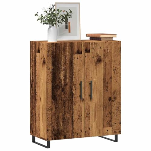 Qnhdfrt Sideboard Schrank Altholz-Optik aus Holzwerkstoff mit Metallfüßen 69,5x34x90 cm für Wohnzimmer Küche Flur mit viel Stauraum zeitlosem Design und praktischen Griffen Qnhdfrt Sideboard Schrank Altholz-Optik aus Holzwerkstoff mit Metallfüßen 69,5x34x90 cm für Wohnzimmer Küche Flur mit viel Stauraum zeitlosem Design und praktischen Griffen von Qnhdfrt