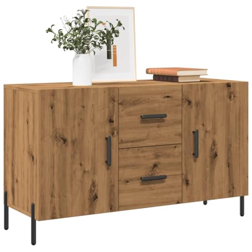 Qnhdfrt Sideboard Schrank Artisan-Eiche 100x36x60 cm Holzwerkstoff mit Metallfüßen Stauraum Möbel für Wohnzimmer Küche Flur Büro Qnhdfrt Sideboard Schrank Artisan-Eiche 100x36x60 cm Holzwerkstoff mit Metallfüßen Stauraum Möbel für Wohnzimmer Küche Flur Büro von Qnhdfrt