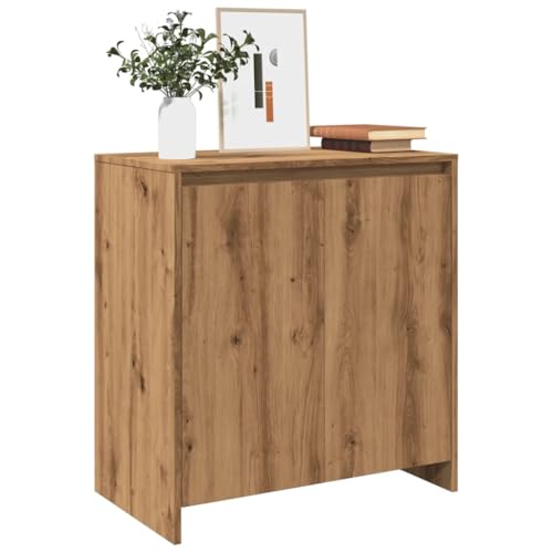 Qnhdfrt Sideboard Schrank Artisan-Eiche Holzwerkstoff 70x41x75 cm mit großem Stauraum Landhausstil für Wohnzimmer Flur und Küche von Qnhdfrt