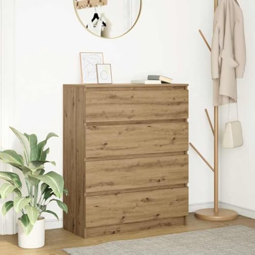 Qnhdfrt Sideboard Schrank Artisan-Eiche aus Holzwerkstoff 80x35x99 cm mit minimalistischem Design und viel Stauraum für Wohnzimmer Küche Flur Büro Schlafzimmer Qnhdfrt Sideboard Schrank Artisan-Eiche aus Holzwerkstoff 80x35x99 cm mit minimalistischem Design und viel Stauraum für Wohnzimmer Küche Flur Büro Schlafzimmer von Qnhdfrt