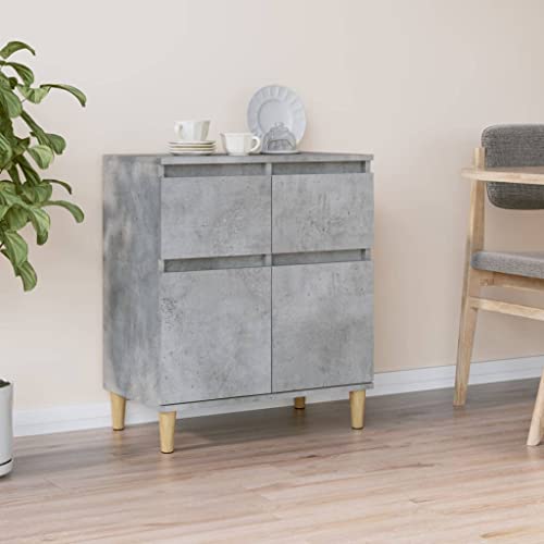 Qnhdfrt Sideboard Schrank Betongrau 60x35x70 cm Holzwerkstoff mit Massivholzbeinen Stilvolles Möbelstück für Wohnzimmer Küche Flur Qnhdfrt Sideboard Schrank Betongrau 60x35x70 cm Holzwerkstoff mit Massivholzbeinen Stilvolles Möbelstück für Wohnzimmer Küche Flur von Qnhdfrt