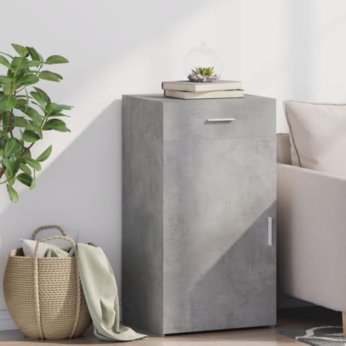 Qnhdfrt Sideboard Schrank Betongrau Holzwerkstoff 50x42,5x93 cm mit Schublade Stauraum für Wohnzimmer Küche Flur Klassisches Design Qnhdfrt Sideboard Schrank Betongrau Holzwerkstoff 50x42,5x93 cm mit Schublade Stauraum für Wohnzimmer Küche Flur Klassisches Design von Qnhdfrt
