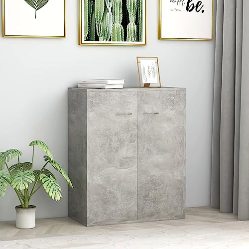 Qnhdfrt Sideboard Schrank Betongrau Holzwerkstoff 60x30x75 cm mit 2 Türen Minimalistisches Design Stauraum-Lösung für Wohnzimmer Flur Küche Qnhdfrt Sideboard Schrank Betongrau Holzwerkstoff 60x30x75 cm mit 2 Türen Minimalistisches Design Stauraum-Lösung für Wohnzimmer Flur Küche von Qnhdfrt