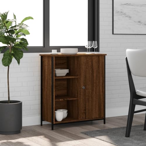 Qnhdfrt Sideboard Schrank Braun Eichen-Optik 70x30x80 cm Holzwerkstoff Beistellschrank mit Stauraum für Wohnzimmer Flur Qnhdfrt Sideboard Schrank Braun Eichen-Optik 70x30x80 cm Holzwerkstoff Beistellschrank mit Stauraum für Wohnzimmer Flur von Qnhdfrt