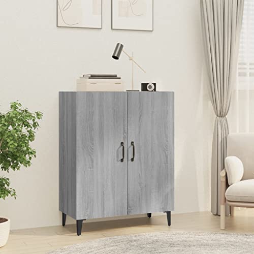 Qnhdfrt Sideboard Schrank Grau Sonoma 70x34x90 cm Holzwerkstoff mit 2 Türen für Wohnzimmer Flur Küche Klassisches Design mit Stauraum Qnhdfrt Sideboard Schrank Grau Sonoma 70x34x90 cm Holzwerkstoff mit 2 Türen für Wohnzimmer Flur Küche Klassisches Design mit Stauraum von Qnhdfrt