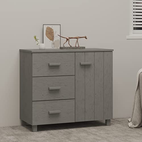 Qnhdfrt Sideboard Schrank Hellgrau 90x40x80 cm Massivholz Kiefer Mit Schubladen Tür Für Wohnzimmer Küche Flur Qnhdfrt Sideboard Schrank Hellgrau 90x40x80 cm Massivholz Kiefer Mit Schubladen Tür Für Wohnzimmer Küche Flur von Qnhdfrt