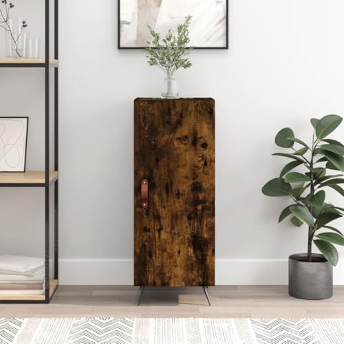 Qnhdfrt Sideboard Schrank Räuchereiche 34,5x34x90 cm aus Holzwerkstoff mit Metallbeinen für Wohnzimmer Küche Flur Qnhdfrt Sideboard Schrank Räuchereiche 34,5x34x90 cm aus Holzwerkstoff mit Metallbeinen für Wohnzimmer Küche Flur von Qnhdfrt