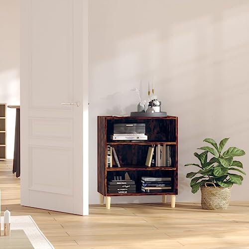 Qnhdfrt Sideboard Schrank Räuchereiche 57x35x70 cm Holzwerkstoff mit 3 Fächern und Massivholzbeinen für Küche Wohnzimmer Flur Qnhdfrt Sideboard Schrank Räuchereiche 57x35x70 cm Holzwerkstoff mit 3 Fächern und Massivholzbeinen für Küche Wohnzimmer Flur von Qnhdfrt
