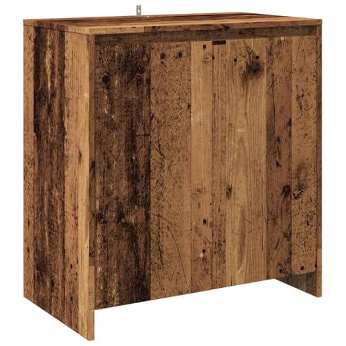 Qnhdfrt Sideboard Schrank Set 2-TLG. Altholz-Optik Holzwerkstoff 70x41x75cm Robust mit Türen und Schubladen für Wohnzimmer Küche Flur Qnhdfrt Sideboard Schrank Set 2-TLG. Altholz-Optik Holzwerkstoff 70x41x75cm Robust mit Türen und Schubladen für Wohnzimmer Küche Flur von Qnhdfrt