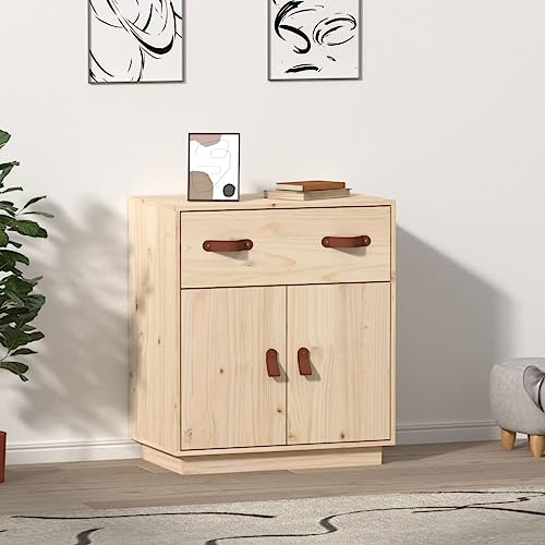 Qnhdfrt Sideboard Schrank aus Massivholz Kiefer Unbehandelt 65,5x40x75 cm mit Tür für Wohnzimmer Flur Küche Rustikale Optik und Viel Stauraum Qnhdfrt Sideboard Schrank aus Massivholz Kiefer Unbehandelt 65,5x40x75 cm mit Tür für Wohnzimmer Flur Küche Rustikale Optik und Viel Stauraum von Qnhdfrt