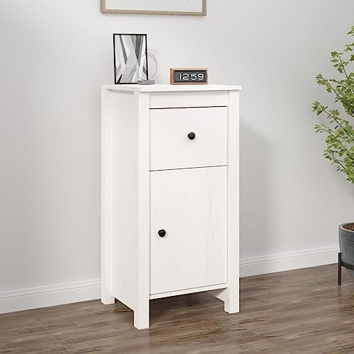 Qnhdfrt Sideboard Schrank aus Massivholz Kiefer Weiß 40x35x80 cm mit Viel Stauraum und Stabile Oberplatte für Wohnzimmer Flur oder Küche Rustikales Design Qnhdfrt Sideboard Schrank aus Massivholz Kiefer Weiß 40x35x80 cm mit Viel Stauraum und Stabile Oberplatte für Wohnzimmer Flur oder Küche Rustikales Design von Qnhdfrt