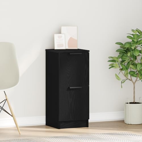 Qnhdfrt Sideboard Schwarz Eiche Holzwerkstoff 70x30x30 cm Moderner Stauraum Schrank für Wohnzimmer Esszimmer Qnhdfrt Sideboard Schwarz Eiche Holzwerkstoff 70x30x30 cm Moderner Stauraum Schrank für Wohnzimmer Esszimmer von Qnhdfrt