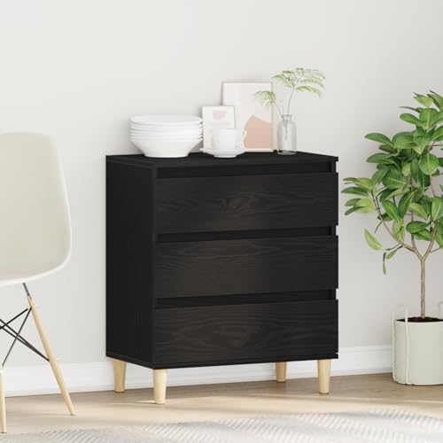 Qnhdfrt Sideboard Schwarz Holzwerkstoff Matt 60x35x70 cm mit 3 Schubladen für Esszimmer Flur Wohnzimmer Schlankes Rechteckiges Möbelstück Zeitgenössisches Design Qnhdfrt Sideboard Schwarz Holzwerkstoff Matt 60x35x70 cm mit 3 Schubladen für Esszimmer Flur Wohnzimmer Schlankes Rechteckiges Möbelstück Zeitgenössisches Design von Qnhdfrt