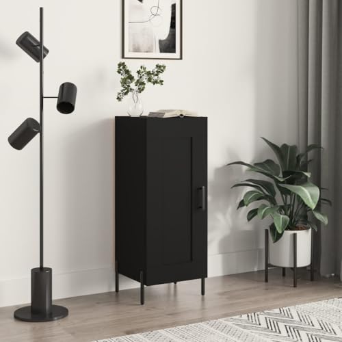 Qnhdfrt Sideboard Schwarz Modernes Design 34,5x34x90 cm Holzwerkstoff mit Metallbeinen und Stauraum für Wohnzimmer Küche Flur Qnhdfrt Sideboard Schwarz Modernes Design 34,5x34x90 cm Holzwerkstoff mit Metallbeinen und Stauraum für Wohnzimmer Küche Flur von Qnhdfrt