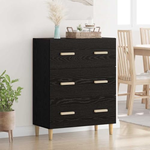 Qnhdfrt Sideboard Schwarze Eiche 34 x 69,5 x 90 cm Holzwerkstoff mit Modernem Design & Großem Stauraum Robust und Vielseitig für Wohnzimmer Küche Flur und Büro Qnhdfrt Sideboard Schwarze Eiche 34 x 69,5 x 90 cm Holzwerkstoff mit Modernem Design & Großem Stauraum Robust und Vielseitig für Wohnzimmer Küche Flur und Büro von Qnhdfrt