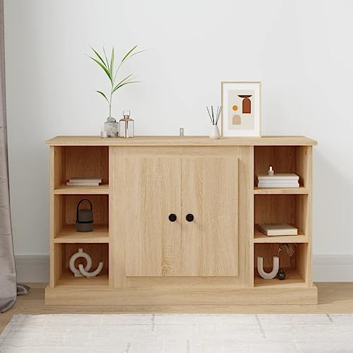 Qnhdfrt Sideboard Sonoma-Eiche 100x35,5x60 cm Holzwerkstoff, Klassisches Design mit praktischen Türen, Viel Stauraum für Wohnzimmer, Küche oder Flur, Robust und langlebig Qnhdfrt Sideboard Sonoma-Eiche 100x35,5x60 cm Holzwerkstoff, Klassisches Design mit praktischen Türen, Viel Stauraum für Wohnzimmer, Küche oder Flur, Robust und langlebig von Qnhdfrt