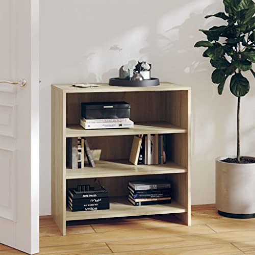 Qnhdfrt Sideboard Sonoma-Eiche 70x40,5x75 cm Holzwerkstoff mit 3 Ablagen, Stauraum für Wohnzimmer Küche Flur Qnhdfrt Sideboard Sonoma-Eiche 70x40,5x75 cm Holzwerkstoff mit 3 Ablagen, Stauraum für Wohnzimmer Küche Flur von Qnhdfrt