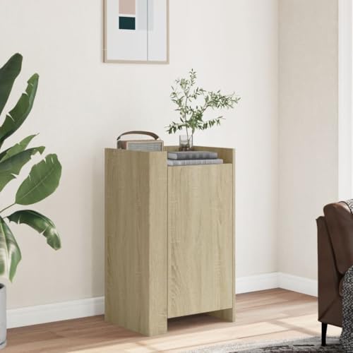 Qnhdfrt Sideboard Sonoma-Eiche Holzwerkstoff 45x35x75 cm Klassisches Lowboard mit Stauraum für Wohnzimmer Küche Flur von Qnhdfrt