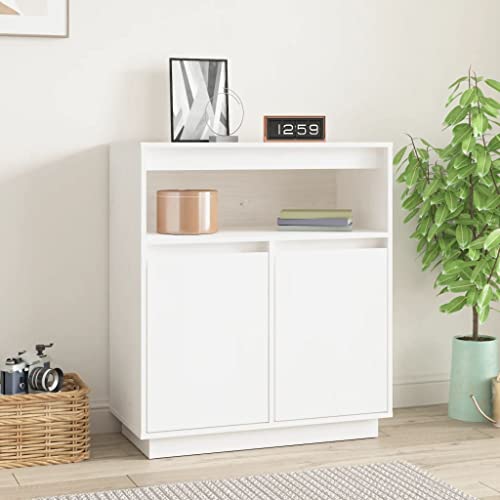 Qnhdfrt Sideboard Weiß 70x34x80 cm Massivholz Kiefer Rustikales Beistellschrank mit Viel Stauraum für Wohnzimmer Flur Küche Qnhdfrt Sideboard Weiß 70x34x80 cm Massivholz Kiefer Rustikales Beistellschrank mit Viel Stauraum für Wohnzimmer Flur Küche von Qnhdfrt