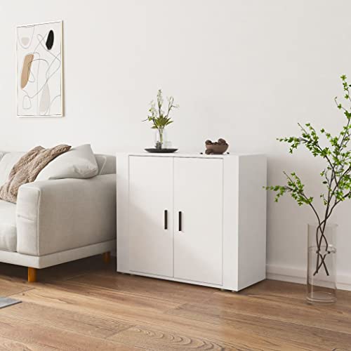 Qnhdfrt Sideboard Weiß 80x33x70 cm Holzwerkstoff mit Türen und Stauraum für Wohnzimmer Küche oder Flur als Praktisches Möbel Qnhdfrt Sideboard Weiß 80x33x70 cm Holzwerkstoff mit Türen und Stauraum für Wohnzimmer Küche oder Flur als Praktisches Möbel von Qnhdfrt