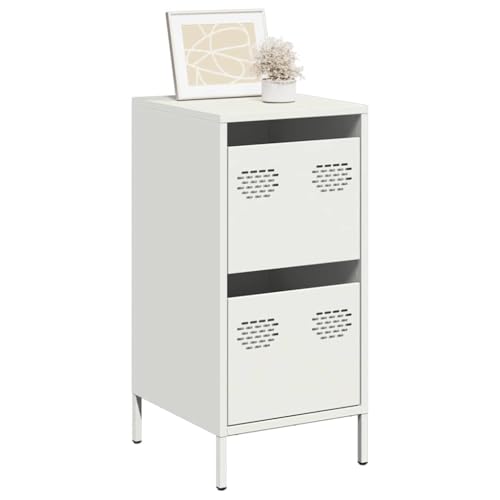 Qnhdfrt Sideboard Weiß Kaltgewalzter Stahl 35x39x73,5 cm mit 2 Schubladen Stauraum für Wohnzimmer Flur Büro Qnhdfrt Sideboard Weiß Kaltgewalzter Stahl 35x39x73,5 cm mit 2 Schubladen Stauraum für Wohnzimmer Flur Büro von Qnhdfrt
