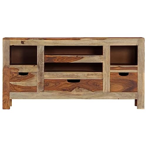 Qnhdfrt Sideboard Wohnzimmer Massivholz Akazie Grau 100x30x50 cm mit Schubladen und Fächern Möbel Landhausstil für Küche Flur Esszimmer Qnhdfrt Sideboard Wohnzimmer Massivholz Akazie Grau 100x30x50 cm mit Schubladen und Fächern Möbel Landhausstil für Küche Flur Esszimmer von Qnhdfrt