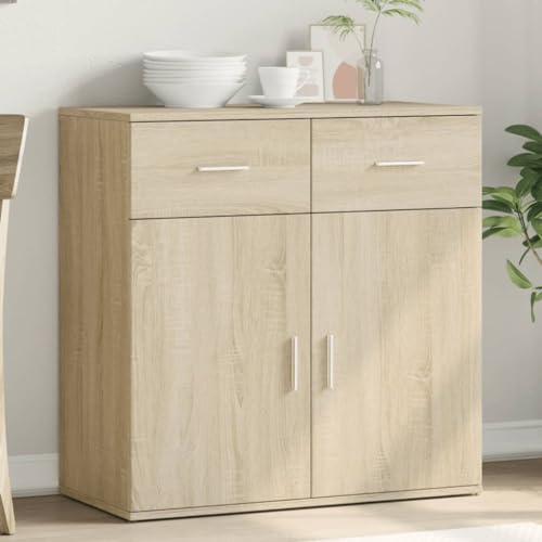 Qnhdfrt Sideboard Wohnzimmer Schrank Sonoma-Eiche 79x38x80cm Holzwerkstoff Modernes Design Stauraum Kommode für Flur Esszimmer Qnhdfrt Sideboard Wohnzimmer Schrank Sonoma-Eiche 79x38x80cm Holzwerkstoff Modernes Design Stauraum Kommode für Flur Esszimmer von Qnhdfrt