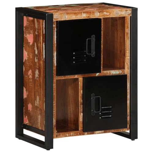 Qnhdfrt Sideboard aus Massivem Altholz Mehrfarbig 55x35x70 cm Zeitloses Design Robust für Wohnzimmer Flur und Esszimmer Qnhdfrt Sideboard aus Massivem Altholz Mehrfarbig 55x35x70 cm Zeitloses Design Robust für Wohnzimmer Flur und Esszimmer von Qnhdfrt