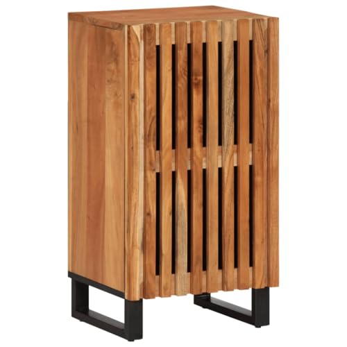 Qnhdfrt Sideboard aus Massivholz Akazie mit Stahlgestell 40x34x75 cm - Robuster Aufbewahrungsschrank im Industrie-Design mit 2 Fächern für Wohnzimmer und Schlafzimmer Qnhdfrt Sideboard aus Massivholz Akazie mit Stahlgestell 40x34x75 cm - Robuster Aufbewahrungsschrank im Industrie-Design mit 2 Fächern für Wohnzimmer und Schlafzimmer von Qnhdfrt