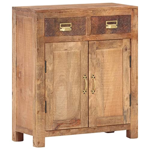 Qnhdfrt Sideboard aus Massivholz Mango mit 2 Schubladen 2 Türen 65x30x75 cm Rustikaler Industrial Landhausstil für Wohnzimmer Küche Flur Möbel Qnhdfrt Sideboard aus Massivholz Mango mit 2 Schubladen 2 Türen 65x30x75 cm Rustikaler Industrial Landhausstil für Wohnzimmer Küche Flur Möbel von Qnhdfrt