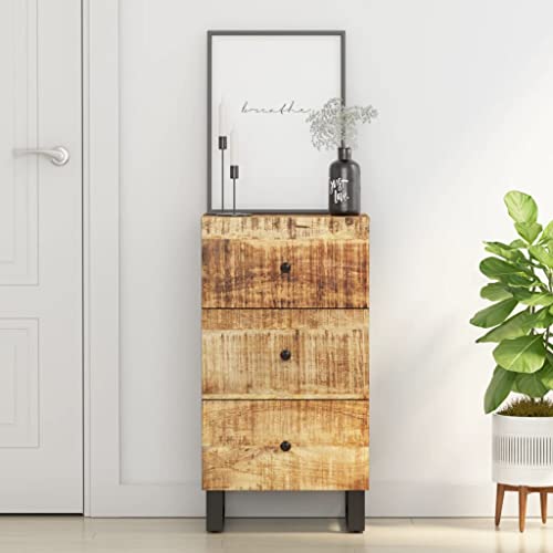 Qnhdfrt Sideboard mit 3 Schubladen Massivholz Mango 40x33,5x75 cm Küchenschrank Wohnzimmermöbel für Küche Flur Industrial Landhausstil Qnhdfrt Sideboard mit 3 Schubladen Massivholz Mango 40x33,5x75 cm Küchenschrank Wohnzimmermöbel für Küche Flur Industrial Landhausstil von Qnhdfrt