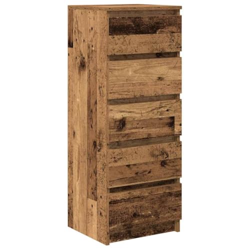 Qnhdfrt Sideboard mit 5 Schubladen Altholz-Optik Schrank für Wohnzimmer Küche Flur Büro | Robustes Holzwerkstoff Möbel 37,5x35x99 cm Vielseitig Langlebig Qnhdfrt Sideboard mit 5 Schubladen Altholz-Optik Schrank für Wohnzimmer Küche Flur Büro | Robustes Holzwerkstoff Möbel 37,5x35x99 cm Vielseitig Langlebig von Qnhdfrt