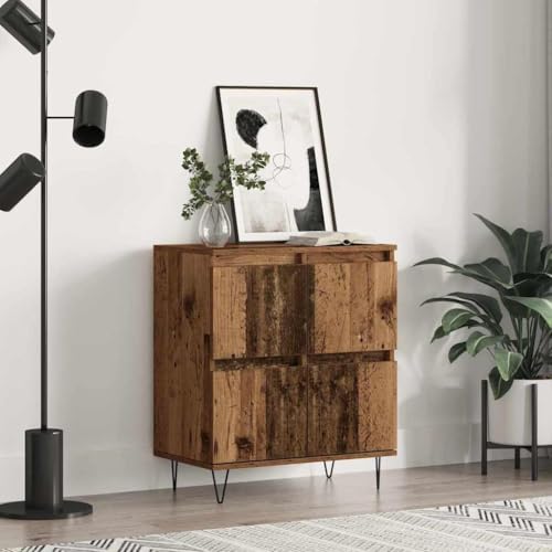 Qnhdfrt Sideboard mit flächenbündigen Türen Braun 60 x 35 x 70 cm Holzwerkstoff Modernes Design für Wohnzimmer Küche & Flur Qnhdfrt Sideboard mit flächenbündigen Türen Braun 60 x 35 x 70 cm Holzwerkstoff Modernes Design für Wohnzimmer Küche & Flur von Qnhdfrt