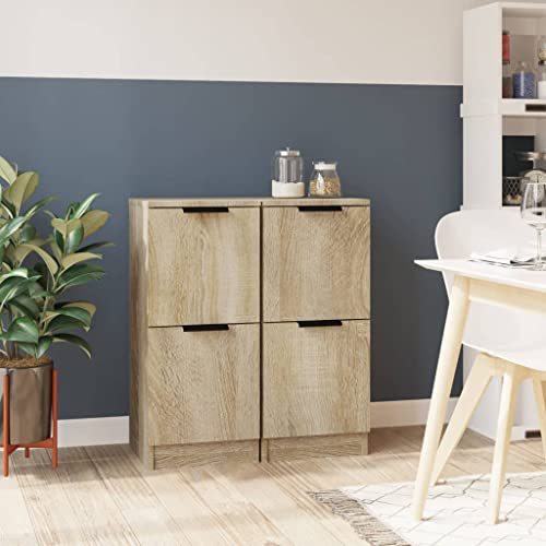 Qnhdfrt Sideboards 2 STK Sonoma-Eiche 30x30x70 cm Holzwerkstoff Beistellschrank Mit Stauraum Für Wohnzimmer Schlafzimmer Qnhdfrt Sideboards 2 STK Sonoma-Eiche 30x30x70 cm Holzwerkstoff Beistellschrank Mit Stauraum Für Wohnzimmer Schlafzimmer von Qnhdfrt