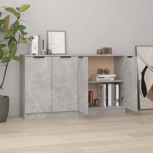 Qnhdfrt Sideboards 2er Set Betongrau 60x30x70 cm Holzwerkstoff Stauraum Möbel für Wohnzimmer Küche Flur Qnhdfrt Sideboards 2er Set Betongrau 60x30x70 cm Holzwerkstoff Stauraum Möbel für Wohnzimmer Küche Flur von Qnhdfrt