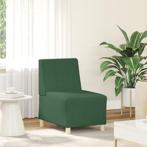 Qnhdfrt Sofa-Stuhl ohne Armlehnen Dschungelgrün 55 cm Cordstoff Sessel mit weichem Material und robustem Gestell für Wohnzimmer Schlafzimmer Arbeitszimmer Komfortables Sitzen Qnhdfrt Sofa-Stuhl ohne Armlehnen Dschungelgrün 55 cm Cordstoff Sessel mit weichem Material und robustem Gestell für Wohnzimmer Schlafzimmer Arbeitszimmer Komfortables Sitzen von Qnhdfrt