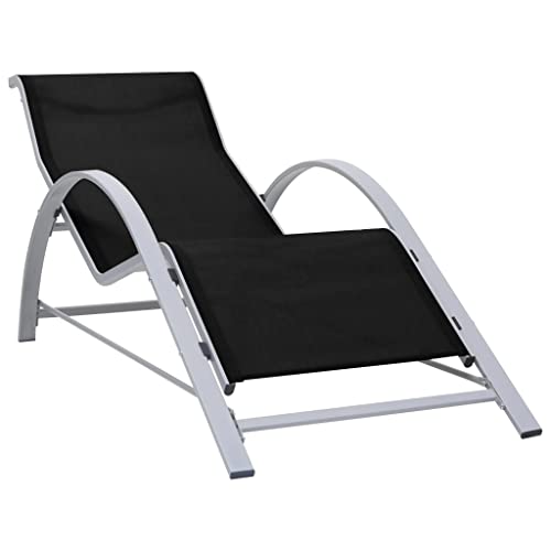 Qnhdfrt Sonnenliege aus Textilene und Aluminium Schwarz - Robuste Strandliege und Gartenliege mit ergonomischem Design für Strand, Garten und Balkon Qnhdfrt Sonnenliege aus Textilene und Aluminium Schwarz - Robuste Strandliege und Gartenliege mit ergonomischem Design für Strand, Garten und Balkon von Qnhdfrt