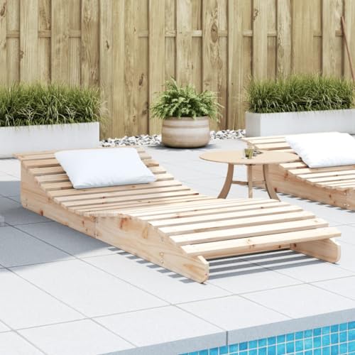 Qnhdfrt Sonnenliege aus massivem Kiefernholz für Garten, Pool und Terrasse - Robustes Design mit ergonomischer S-Form Liegefläche Qnhdfrt Sonnenliege aus massivem Kiefernholz für Garten, Pool und Terrasse - Robustes Design mit ergonomischer S-Form Liegefläche von Qnhdfrt