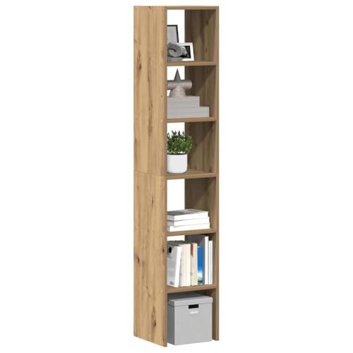 Qnhdfrt Stapelbare Bücherregale 2 Stück Aufbewahrungsschrank Artisan-Eiche 30x30x80cm Langlebiges Regal für Wohnzimmer Küche Bad Qnhdfrt Stapelbare Bücherregale 2 Stück Aufbewahrungsschrank Artisan-Eiche 30x30x80cm Langlebiges Regal für Wohnzimmer Küche Bad von Qnhdfrt