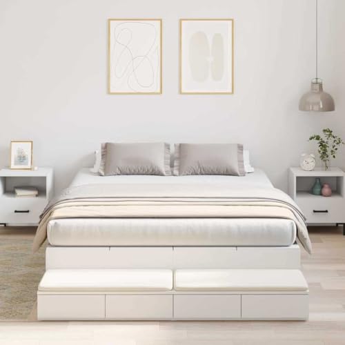 Qnhdfrt Stauraum Bettgestell Weiß 160x200 cm Modernes Design mit 8 Schubladen Robustes Holzwerkstoff Material für Schlafzimmer bis 200 kg Qnhdfrt Stauraum Bettgestell Weiß 160x200 cm Modernes Design mit 8 Schubladen Robustes Holzwerkstoff Material für Schlafzimmer bis 200 kg von Qnhdfrt