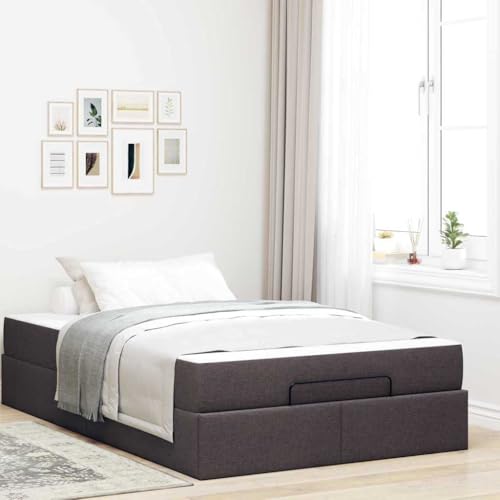 Qnhdfrt Stauraumbett Dunkelbraun 120 x 200 cm mit Matratze Modernes Design und Integrierter Stauraum für Schlafzimmer Gästebett oder Jugendbett Qnhdfrt Stauraumbett Dunkelbraun 120 x 200 cm mit Matratze Modernes Design und Integrierter Stauraum für Schlafzimmer Gästebett oder Jugendbett von Qnhdfrt
