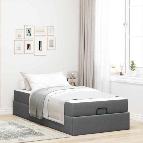 Qnhdfrt Stauraumbett Dunkelgrau 90 x 200 cm mit Matratze Modernes Design & Praktische Schubladen für Kleidung & Bettwäsche für Schlafzimmer & Gästezimmer Qnhdfrt Stauraumbett Dunkelgrau 90 x 200 cm mit Matratze Modernes Design & Praktische Schubladen für Kleidung & Bettwäsche für Schlafzimmer & Gästezimmer von Qnhdfrt