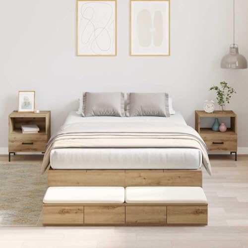 Qnhdfrt Stauraumbett aus massiver Eiche 120x190 cm Modernes Design mit 6 Schubladen Doppelbett für Schlafzimmer Robustes Holzbettgestell mit hoher Tragkraft bis 250 kg Qnhdfrt Stauraumbett aus massiver Eiche 120x190 cm Modernes Design mit 6 Schubladen Doppelbett für Schlafzimmer Robustes Holzbettgestell mit hoher Tragkraft bis 250 kg von Qnhdfrt